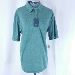 Arrow Mens Medium Marled Green Line Jersey Pocket